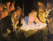 Gerrit van Honthorst Adoration of the Shepherds oil painting artist
